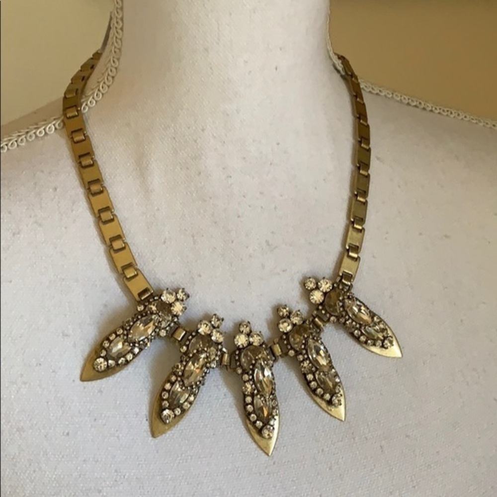 J. Crew bronze‎ costume jewelry choker necklace